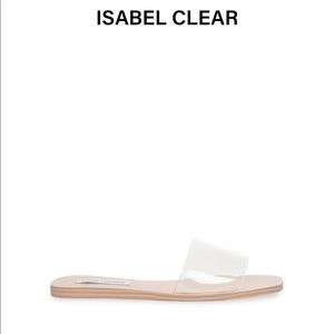 Clear Steve Madden sandal